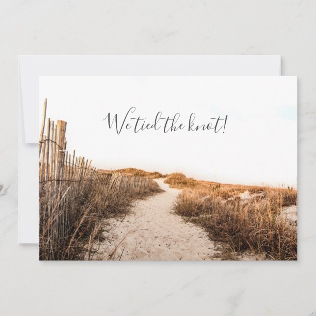 Faire-part de mariage Dunes de sable (Devant)