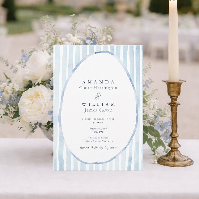 Faire-part de mariage Dusty Blue Estate (Créateur téléchargé)
