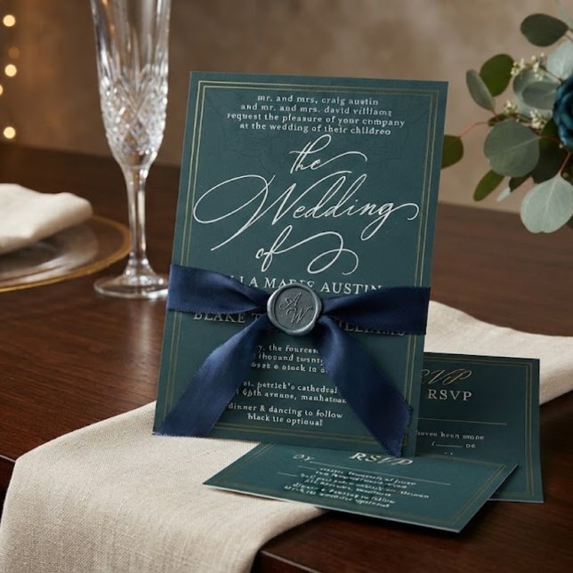 Faire-part de mariage écriture romantique moderne (Créateur téléchargé)