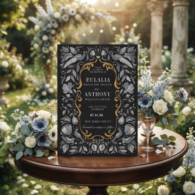 Faire-part de mariage Élégance Royale Dorée (Créateur téléchargé)