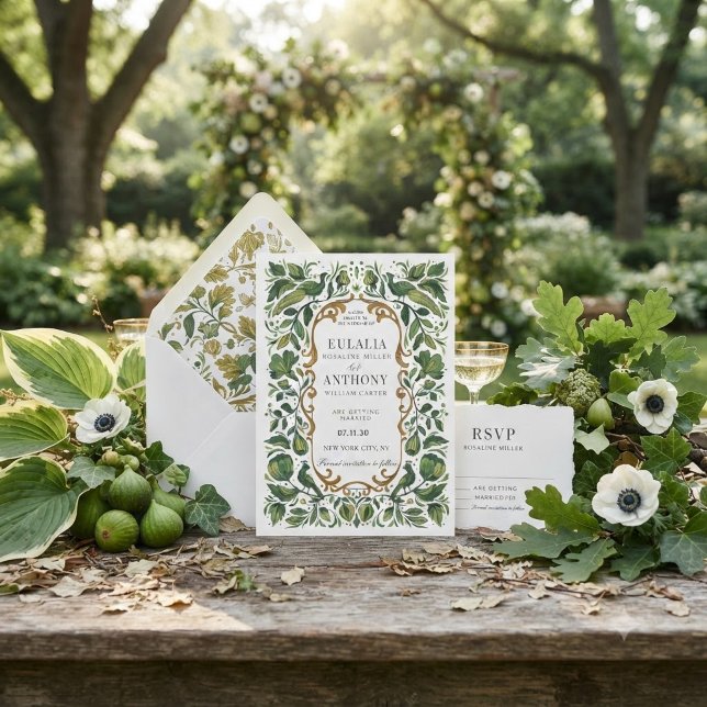 Faire-part de mariage Élégance Royale Dorée (Créateur téléchargé)