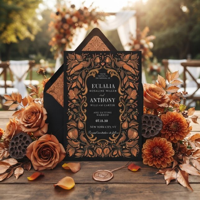 Faire-part de mariage Élégance Royale Dorée (Créateur téléchargé)