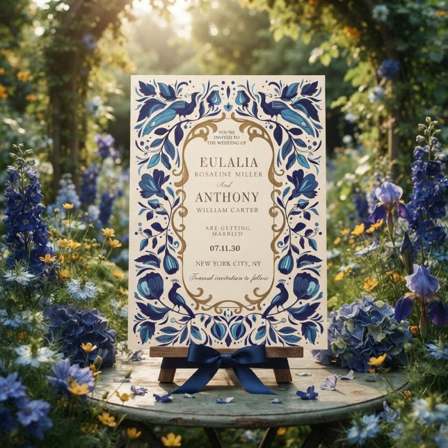 Faire-part de mariage Élégance Royale Dorée (Créateur téléchargé)
