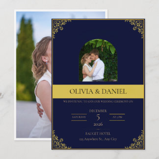 Faire-part de mariage élégant