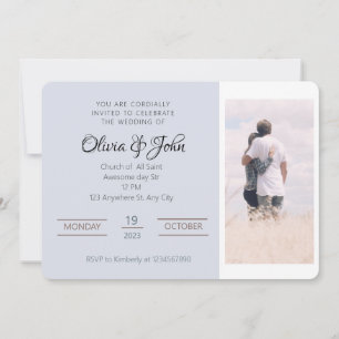 Faire-part de mariage élégant