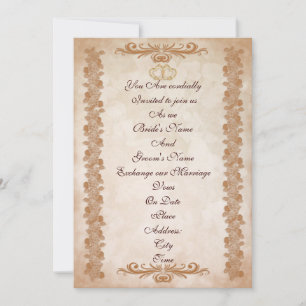Faire-part de mariage élégant à fleurs formelles