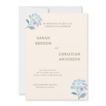 Faire-part de mariage élégant avec motif floral