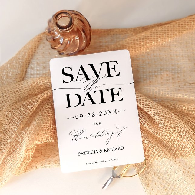Faire-part de mariage élégant avec typographie pou (Créateur téléchargé)