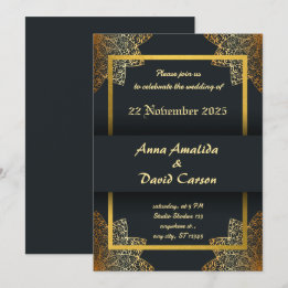 Faire-part de mariage élégant | Carte de mariage m