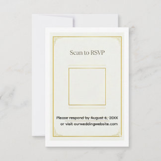 Faire-part de mariage élégant en acrylique doré