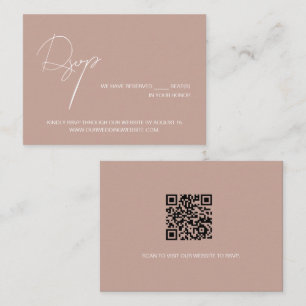 Faire-part de mariage élégant en rose poudré avec 