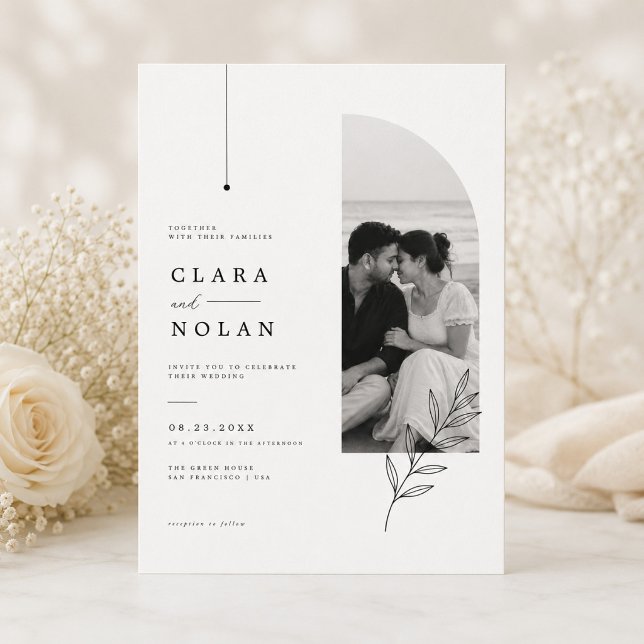 Faire-Part de Mariage Élégant et Intemporel avec M (Créateur téléchargé)
