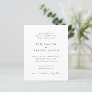 Faire-part de mariage élégant et moderne simple