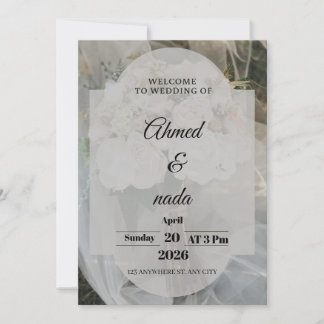 Faire-Part de Mariage Élégant Minimaliste | Cal Mo