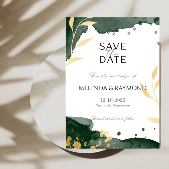 Faire-part de mariage élégant "Save the Date" (Créateur téléchargé)