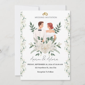 Faire-part de mariage élégant – Une touche moderne