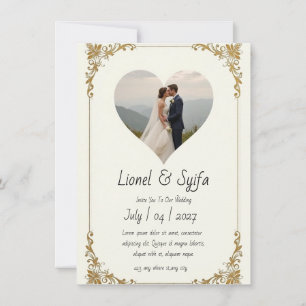 Faire-part de mariage élégante et moderne