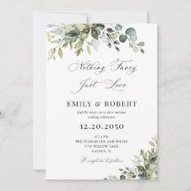Faire-part de mariage Élégante Verdure
