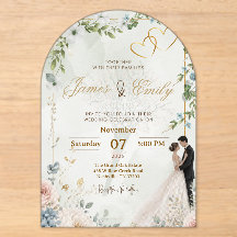 Faire-part de mariage Élégante Verdure | Flore Mod