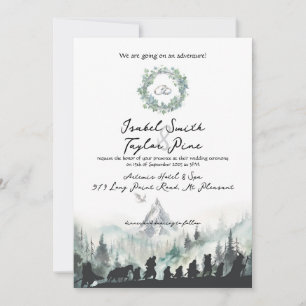 Faire-part de mariage elfique fantastique