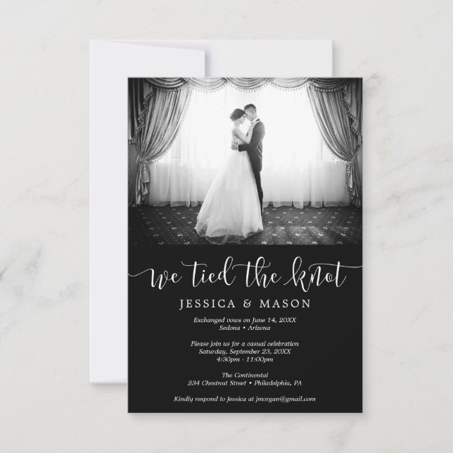 Faire-Part de Mariage Élitiste Nous Nous Sommes Ma (Devant)