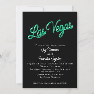 Faire-part de mariage Emerald Las Vegas Sparkles