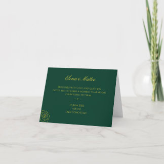 Faire-part de mariage Emerald Romance