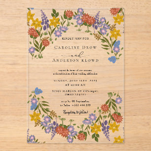 Faire-part de mariage en acrylique