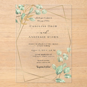 Faire-part de mariage en acrylique