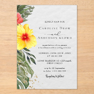 Faire-part de mariage en acrylique