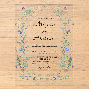 Faire-part de MARIAGE en Acrylique