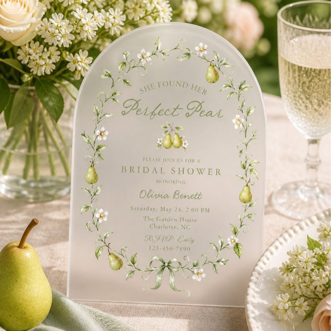 Faire-part de mariage en acrylique pour la mariée  (Créateur téléchargé)