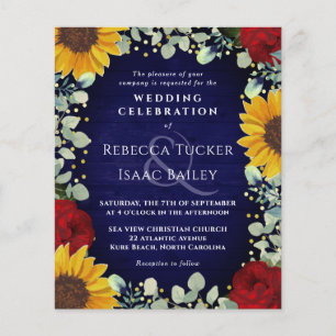 Faire-part de mariage en bois avec soleil et rose 