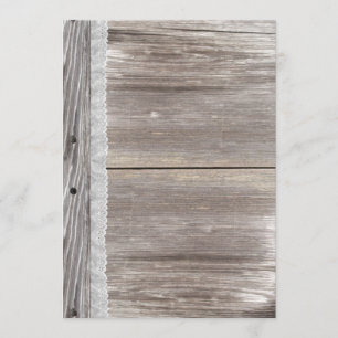 Faire-part de mariage en bois de la dentelle