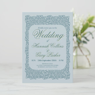 Faire-part de mariage en dentelle vintage personna