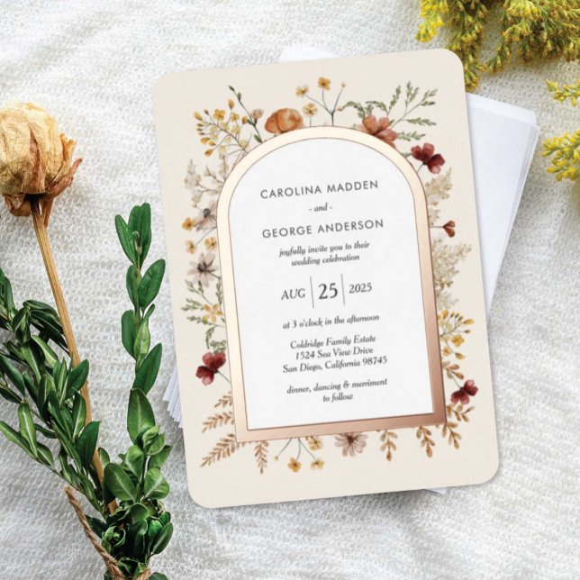 Faire-part de mariage en feuille d'aluminium Sedon (Créateur téléchargé)