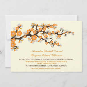 Faire-part de mariage en fleurs de cerisiers (tang