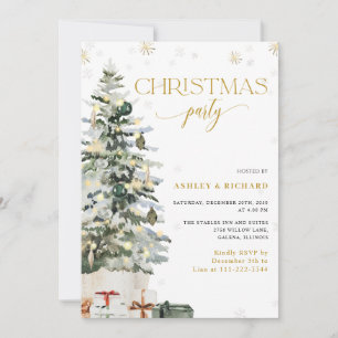 Faire-part de mariage en forme de sapin de Noël