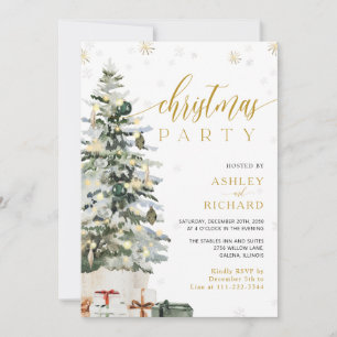 Faire-part de mariage en forme de sapin de Noël
