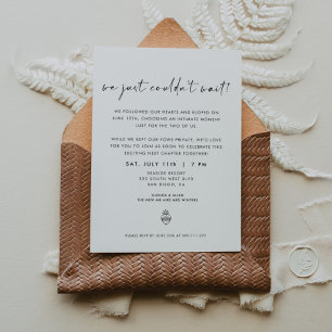 Faire-Part de Mariage en Fuite : Nous N'avons Pas 