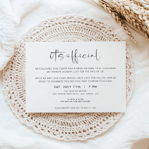 Faire-part de mariage en fuite officiel