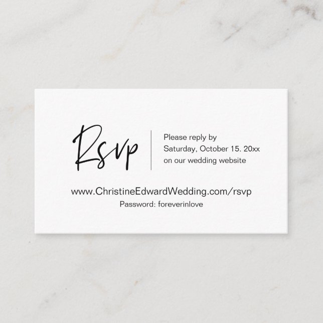 Faire-part de mariage en ligne RSVP, carte à thème (Devant)