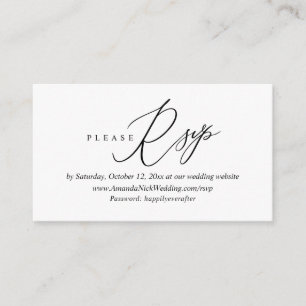 Faire-part de mariage en ligne RSVP, carte de scri