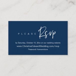 Faire-part de mariage en ligne RSVP, carte minimal