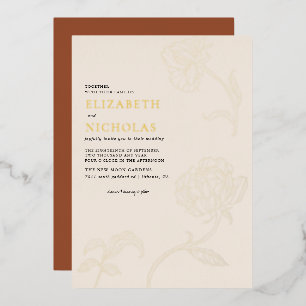 Faire-part de mariage en terre cuite minimaliste b