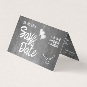 Faire-part de mariage en typographie de tableau no