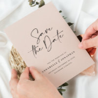 Faire-part de mariage en typographie manuscrite mo