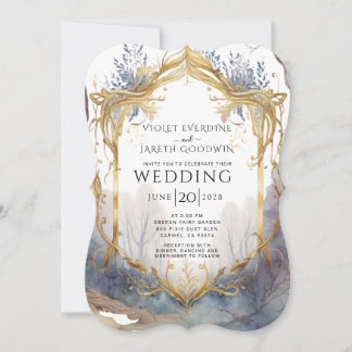 Faire-part de mariage Enchanted Forest Portal