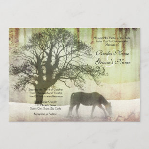 Faire-part de mariage équestre