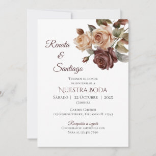 Faire-part de mariage espagnol Boho